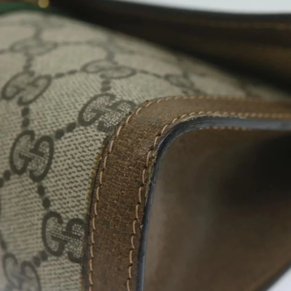 GUCCI GG Supreme Web Sherry Line Clutch Bag - Picture 10 of 15